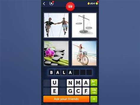 Four pics one word level 59  4 Pics 1 Word is a popular word puzzle game in which a player is given four pictures and must guess the common word among them